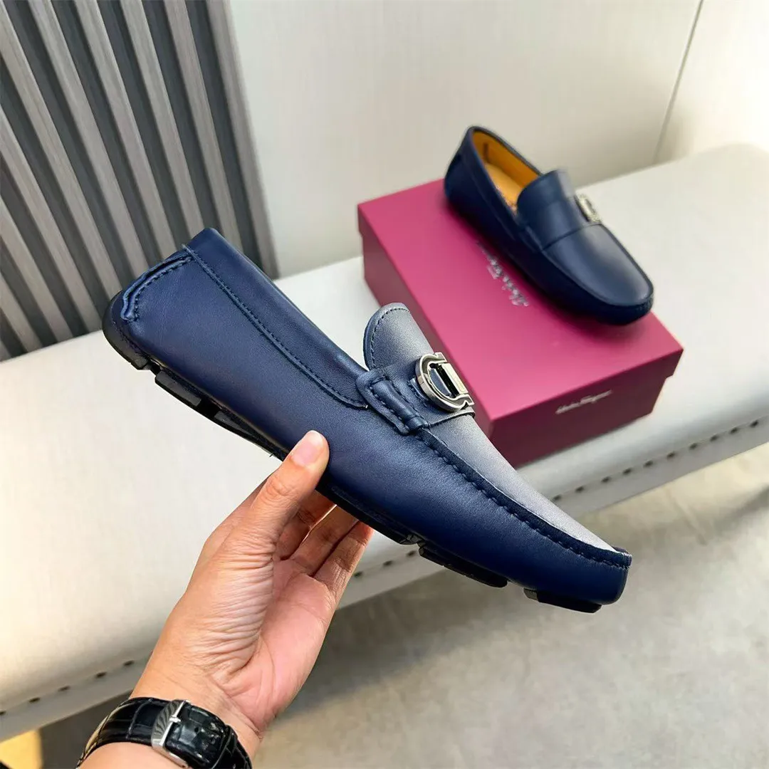 Men's shoes 💰560 Ferragamo new high-end quality 🔥 black cowhide ➕ cowhide lining size 38-45
